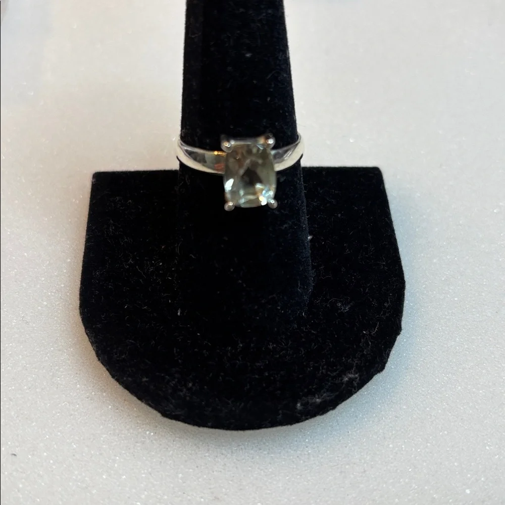 Prasiolite ring size 8 - Picture 4 of 5